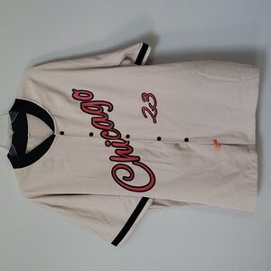 Chicago Button Down Shirt Mens 2XL XXL Jersey Red Black Tan